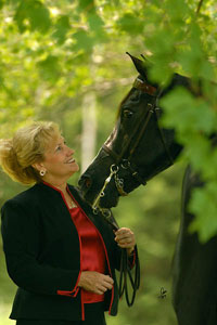 Chris Cassenti and morgan horse Lady